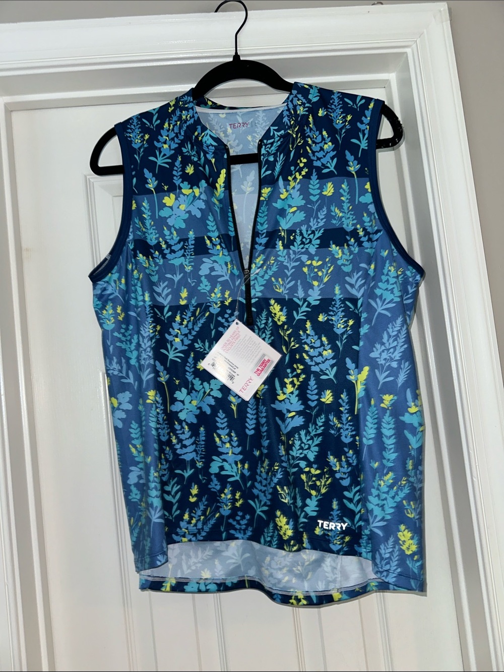 Terry sleeveless bike jersey